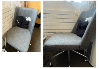 Grey office chair 1