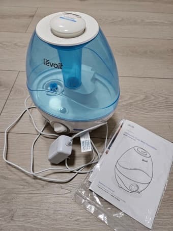 a mist humidifier and a small space heater, only 1