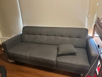 COUCH, MIRROR, MICROWAVE, OTTOMAN 2