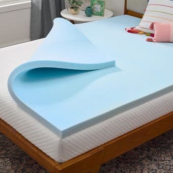 full xl memory foam mattress topper + wooden hangers, pickup in sf 1