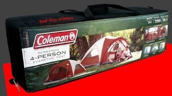 Coleman SCREENED 4-PERSON EVANSTON TENT for $60 1