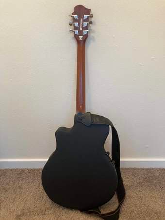 Electric Acoustic Sunburst Guitar + Bag 3