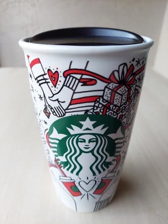 Starbucks Coffee Tumbler Mermaid Sirene 12 oz Holiday Christmas 2017 B 1