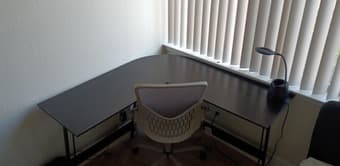 L shaped desk set 1