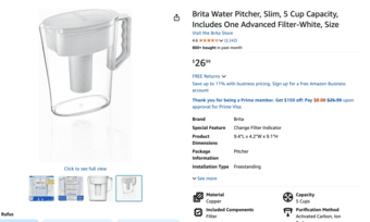Brita 5-cup pitcher & 2 new filters 1