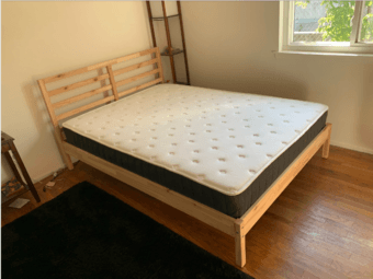 IKEA Full-sized Bed + Mattress (disassembled, ready for pickup) 2