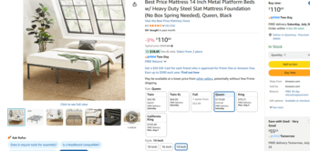 Moving sale: Bedframe and Mattress in good condition @Mountain View 1