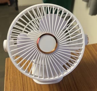 Clip‑On Portable Fan with 360° Rotation + Night Light 1