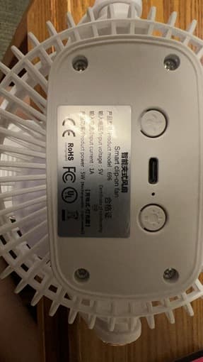Clip‑On Portable Fan with 360° Rotation + Night Light 3