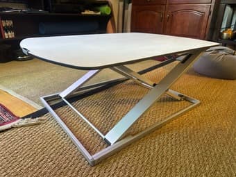 Adjustable Standing Desk Riser - Sleek & Sturdy - $40 1