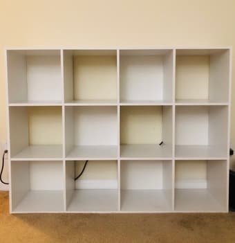 12-Cube Storage Shelf Bookcase 1