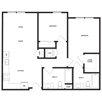 Modern, furnished 1 bd/ba, <10 min bike from campus (in-unit wash&dry) 1