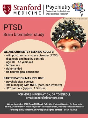 Seeking female participants for PTSD neuroimaging study 1