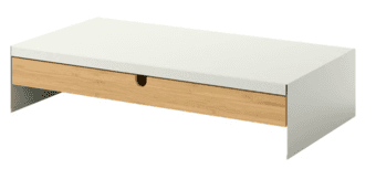 IKEA ELLOVEN Monitor Stand with drawer, white 1
