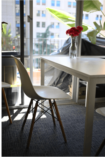 Stylish white chairs 2