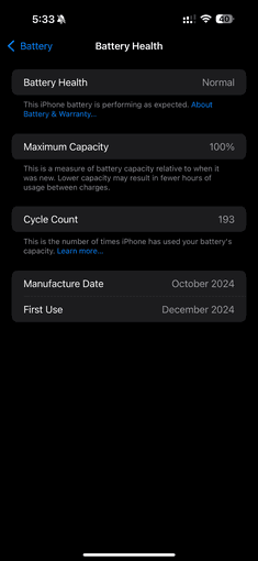 iPhone 16 Pro Max Black 256GB 1