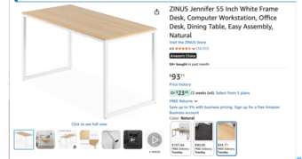white frame desk 1