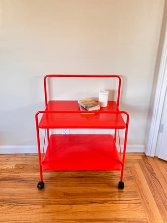 Cute red Ikea cart 1