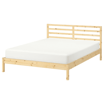 Full Size Mattress + IKEA Bed Frame – $40 1