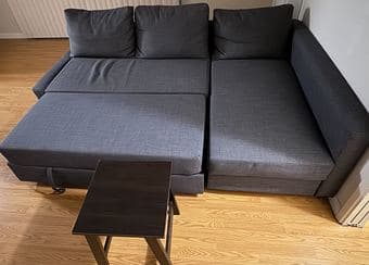 IKEA Friheten Sofa with Table, anthracite 3