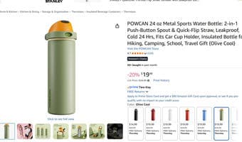 POWCAN 24 oz Insulated Water Bottle 1