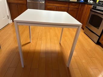IKEA 2 Person White Dining Table 1
