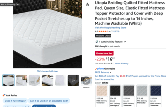 Queen size fitted mattress pad - $10 @stanford.edu 1