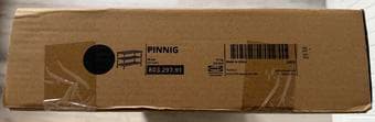 IKEA PINNIG Bench with shoe storage, black, 79x35x52 cm 1
