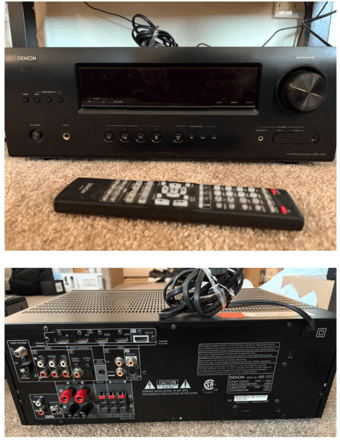AVR receiver with speakers 1