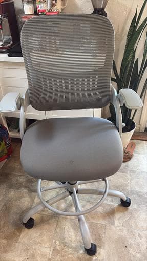 TV stand, fan, and chair for sale 1