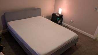 Queen bed + mattress -- Moving sale! 1