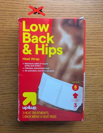Lower back heat wrap 1