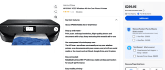HP 5055 printer with ink 1