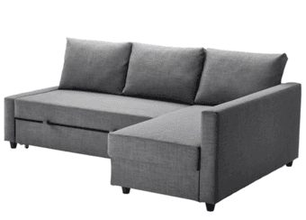 IKEA FRIHETEN Sleeper Sectional (Grey) 2