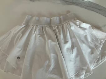 like new, white Lululemon skort 1