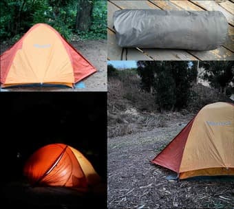 Camping Gear in good condition---tent, Sleeping bag & mat, stove 1
