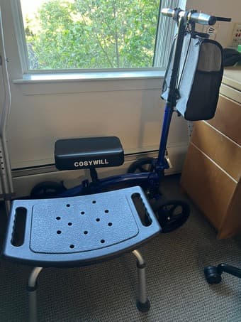 Knee Scooter and Shower Chair for Sale 1
