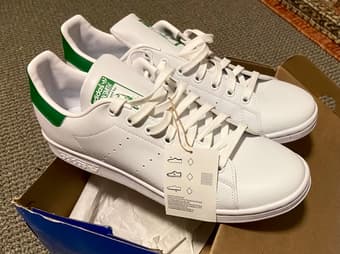 Brand new US 11 size Original Stan Smith - (White with the green back) 1