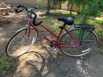 Vintage Schwinn bicycle  SUpost