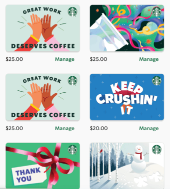 Selling Starbucks Gift Cards! 1
