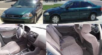 1998 Honda Civic LX,4D,Auto-trans,81K,Green,Clean-title, Smog Ready 1
