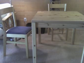 Ikea table and two chairs 1