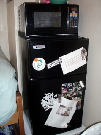 Combo fridge/microwave/freezer, $29 1