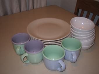 Plates, Cups and bowls. 1