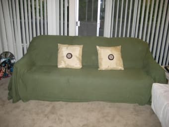 Comfy sofa $50 obo 3