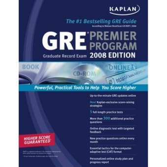 2008 Kaplan GRE Exam Premier Program w/ CD New Book $30 1