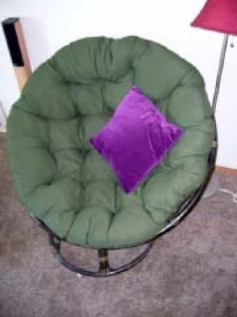 Green Papasan Chair for Sale 1