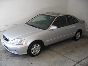 FOR SALE:  2000 Honda Civic EX 2-Door Coupe, 5-speed, low mileage 1