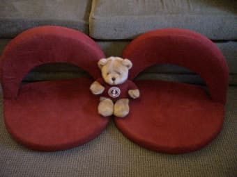 Two cozy floor chairs--$10 1