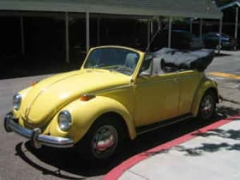1971 Yellow Volkswagon Superbeetle Convertible- Super cute!!! ($4000) 3